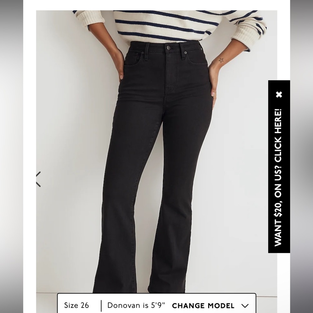 Madewell Curvy Skinny Flare Jeans